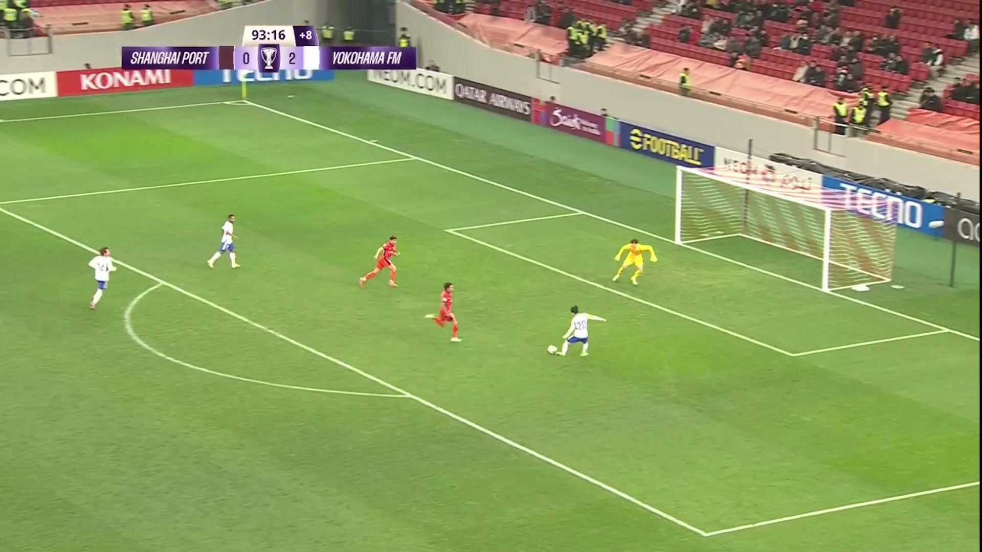 張琳芃離奇滑倒！橫濱水手絕佳反擊3打2，天野純單刀打飛