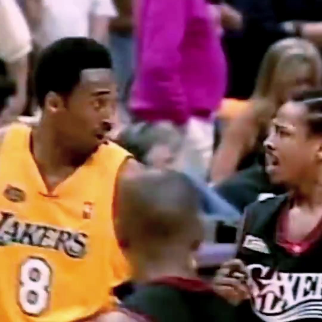 兩位好勝的年輕人！艾弗森與科比在01年總決賽互噴垃圾話！