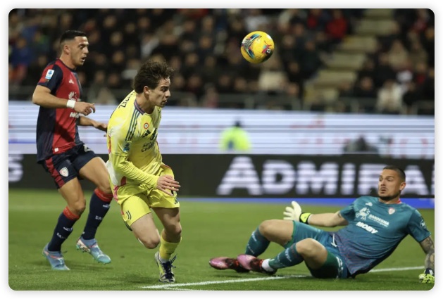 弗拉霍維奇制勝坎比亞索傷退 尤文1-0卡利亞里