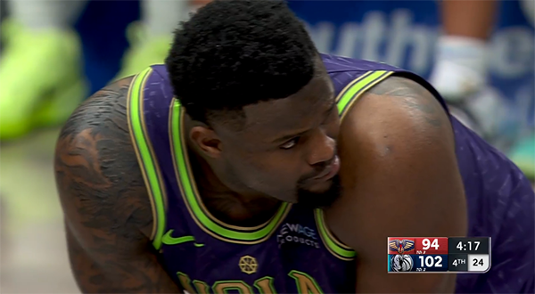 如果錫安得分5,000 該怎么辦？鵜鶘在最后一個季度輸給了小牛隊