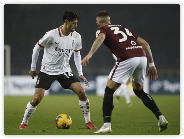 邁尼昂失誤普利希奇丟點 米蘭1-2都靈近4場1勝 